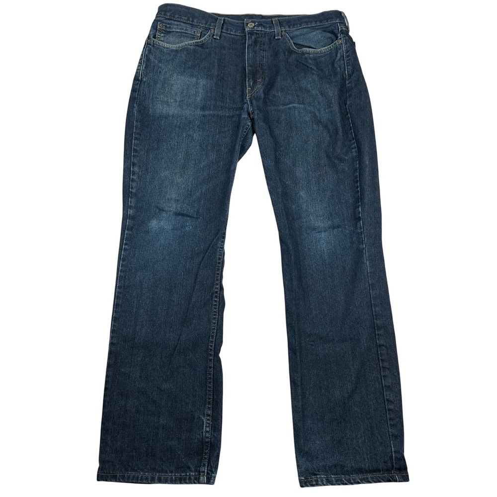 Levis 514 Straight Fit Jeans Mens 36x32 Dark Wash Indigo Denim 00514-4010
